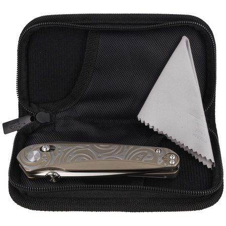 Bestech Mothus Light Bronze Titanium, Satin M390 by Kombou Knife (BT2206B)