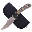 CIVIVI Knife Dogma Black Polished Brass, Satin Finish (C2014A)