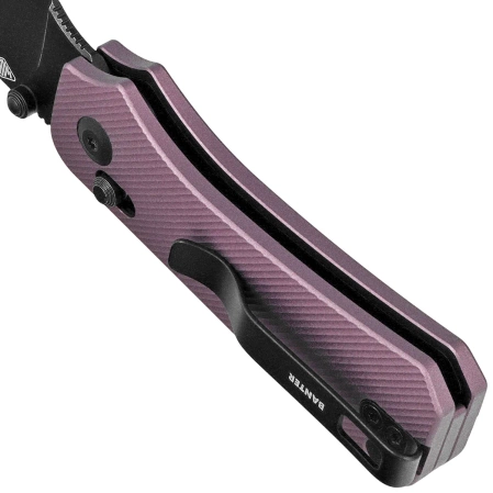 Civivi Baby Banter 2 Knife Purple Aluminum, Black Stonewashed Nitro-V by Ben Petersen (C23074-2)