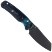 Bestechman Cicada's Wing Knife Clear Blue Resin, Black PVD 10Cr15MoV (BMK06R)