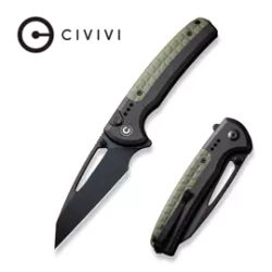 Nóż składany Civivi Sentinel Strike Black Aluminium / OD Green FRN, Black K110 (C22025B-3)