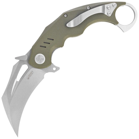 Nóż składany Kubey Wrath Green G10, Beadblasted 14C26N by MUZI Design (KU261B)