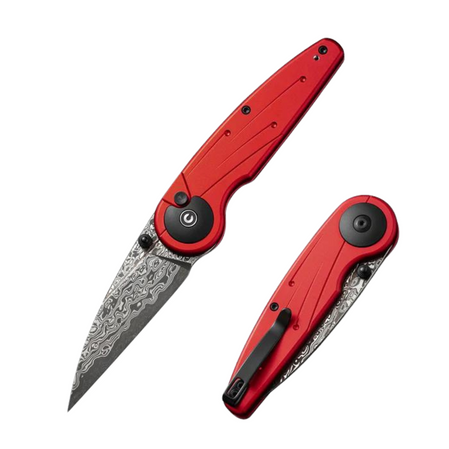 Civivi Knife Starflare Red Aluminium, Damascus (C23052-DS1)