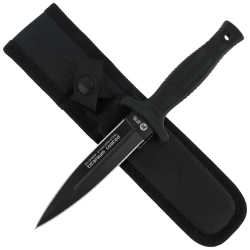 Nóż boot K25 RK-31699 Black Rubber, Black Titanium 7Cr17Mov