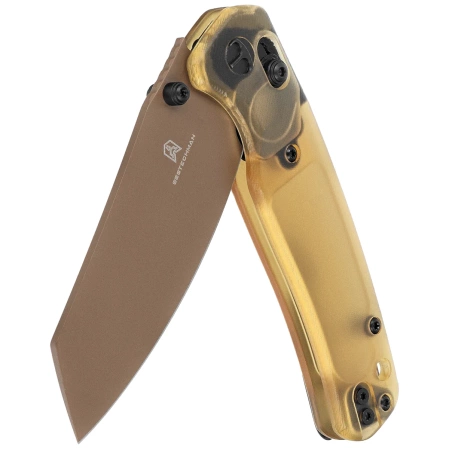 Nóż składany Bestechman Cicada's Wing Bead Blasted Ultem, Gold Painted 10Cr15MoV (BMK06D)
