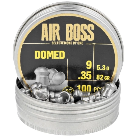 Apolo Air Boss Domed AirGun Pellets .35/9 mm, 100 pcs 5.30g/82.0gr (30400)