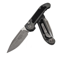 Nóż automatyczny Microtech LUDT Gen III S/E Natural Clear Aluminium, Apocalyptic M390MK by Tony Marfione (1135-10APNC)