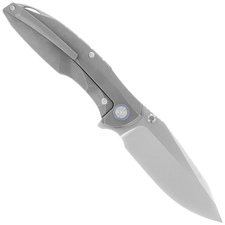 Remette RT-Cool Whale Knife Gray Titanium, Manual Fine Grinding Pearlescent M390 (RTCL-T2)