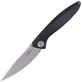 Kubey Pike Knife Black Titanium, Sandblasted CPM 20CV by Parsons Bladeworks (KB2103B)