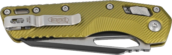 Microtech MSI S/E Fluted OD Green Aluminium, Black M390MK by Tony Marfione (210-1FLOD)