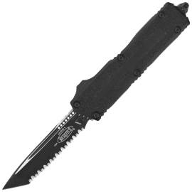 Nóż automatyczny OTF Microtech Scarab II Gen III T/E Black Aluminium, Tactical F/S M390MK by Tony Marfione (1279-3T)