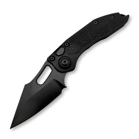 Microtech Stitch-A S/E Signature Knife Black Aluminum, Shadow Black DLC M390MK by Borka Blades and Tony Marfione (169-1DLCTSH)