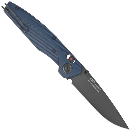 ANV A100 BB Knife Blue GRN, Black DLC Sleipner (ANVA100-020)