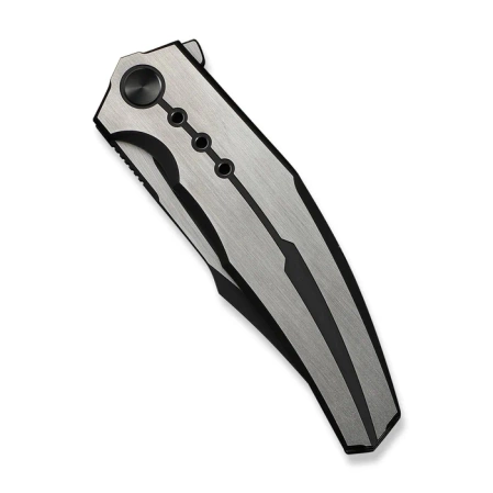 Nóż składany WeKnife Kyklos Black / Gray Titanium, Black Stonewashed / Satin M390 (WE23086-3)