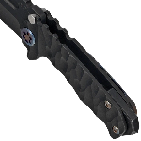 Medford Micro Praetorian T Tanto, Black DLC ''Predator'' Titanium, Flm HW, Brsh/Flm Clip, Black DLC S45VN by Greg Medford (MK0084PT-30PV-TFCF-BP)