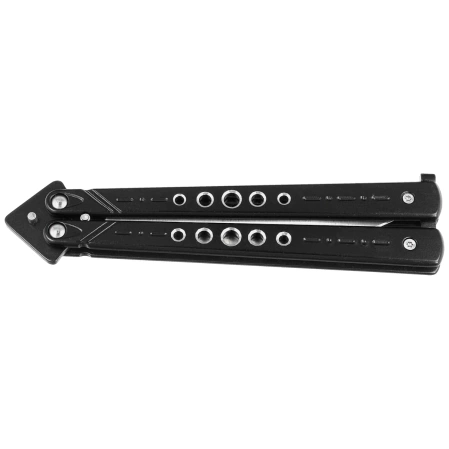 Nóż motylkowy Third Decor Habitat Balisong Black Stainless Steel, Two-Tone 420 (K2098)