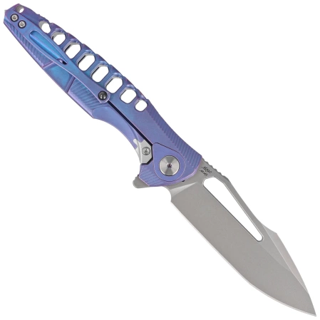 Nóż składany RikeKnife Thor 5 Blue Titanium, Satin M390 (RK-Thor5-B)