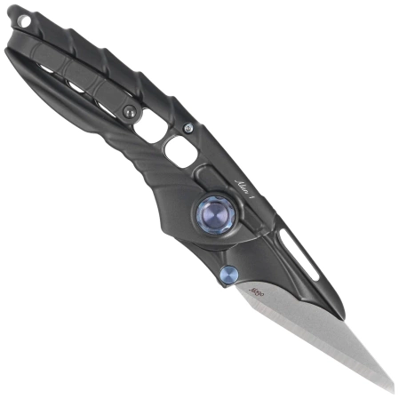 RikeKnife Alien 1 Black DLC Titanium, Satin M390 (RK-Alien1-B)