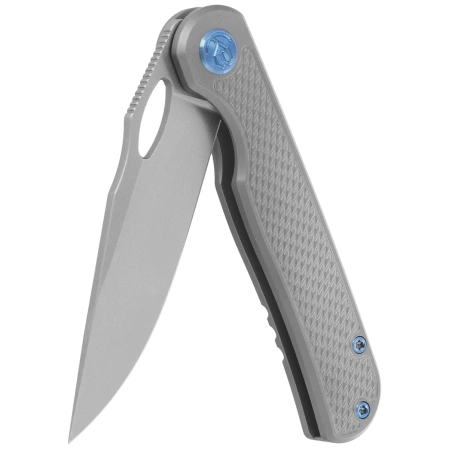 Nóż składany Kubey KB Knives Hydro Grey Titanium, Stonewashed M390 by Mark Perez (KB323A)