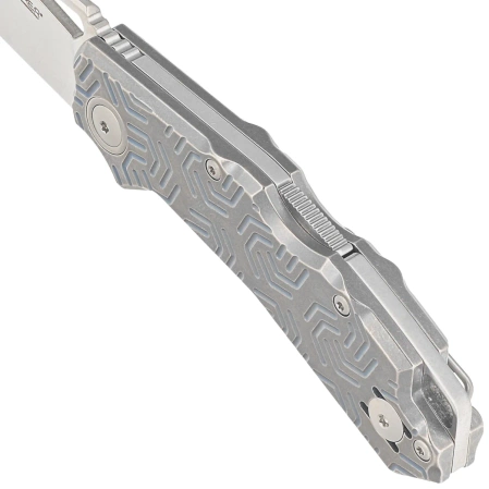 Viper Alfa Knife Gray/Blue Titanium, Satin MagnaCut by Simone Tonolli (V6020TI3DBL)