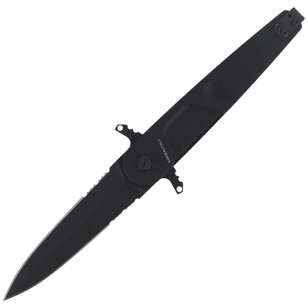 Extrema Ratio BD2 Contractor Black Aluminum Knife, Black MIL-C N690 (04.1000.0229/BLK)