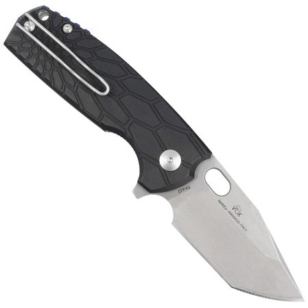 Nóż składany FOX Core Tanto Black FRN, Acid Stone Washed N690Co by Jesper Voxnæs (FX-612 BS)