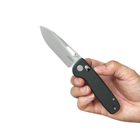 Kubey Bluff Black G10, Sandblasted 14C28N by Garet Caronna (KU248D)