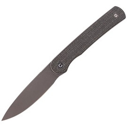 CIVIVI Stylum Dark Green Micarta, Gray Stonewashed by Ferrum Forge Knife Works (C20010B-C)
