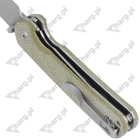 Bestech Sledgehammer Beige Micarta, Satin / Stonewashed D2 knife (BG31D)