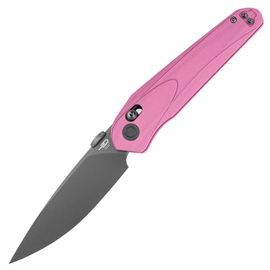 Bestech Mothus Knife Pink G10, Grey PVD 14C28N by Kombou (BG67E)