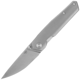 Nóż składany Bestech VK-Kuze Grey Titanium, Satin MagnaCut by Vulpex Knives (BT2504A)
