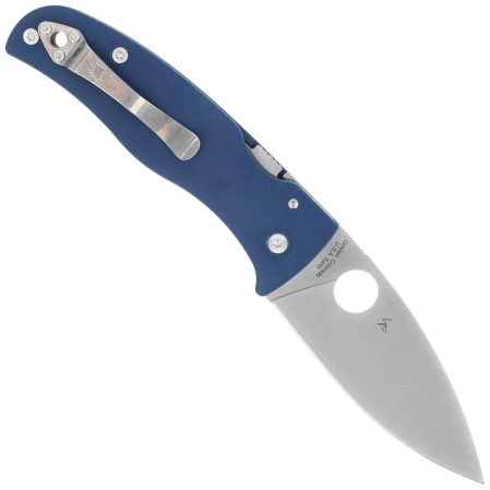 Spyderco Bodacious Knife Cobalt Blue G10, Satin CPM SPY27 by Sal Glesser (C263GPCBL)