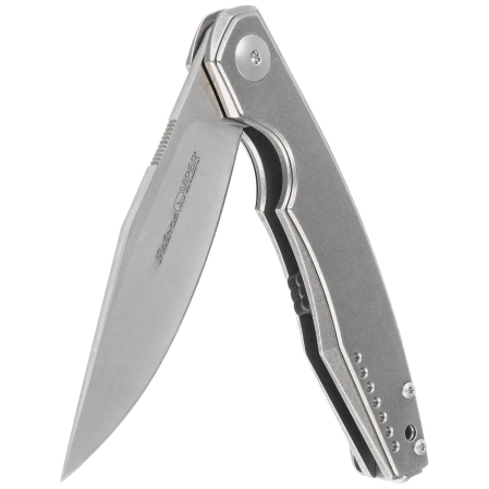Viper Belone Grey Titanium, Satin M390 by Jesper Voxnæs Knife (V5970TITI)