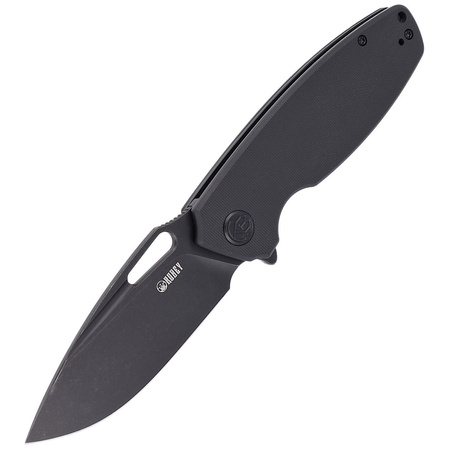 Kubey Knife Tityus Black G10, Dark Stonewashed D2 (KU322C)