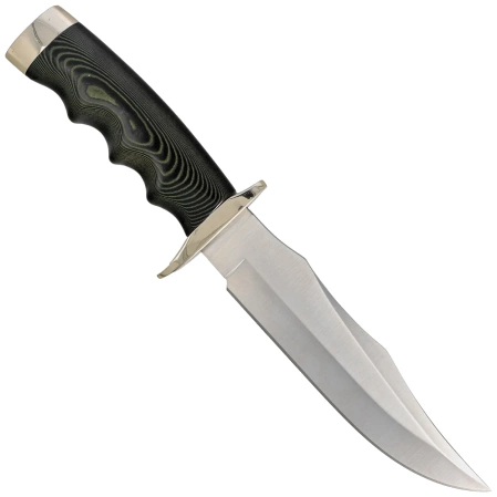 Muela Bufalo-17G Green Micarta Knife, Satin 440