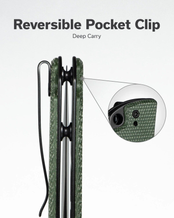 Sencut Praktisk Green Canvas Micarta, Black 9Cr18MoV (S24019-3)