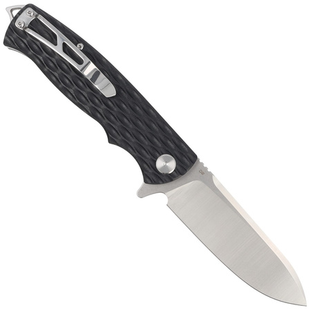Bestech Grampus Knife Black G10, Stonewashed/Satin D2 (BG02A)
