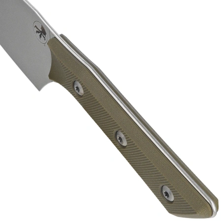 Nóż kuchenny Microtech Santoku 6" OD Green G10, Stonewashed M390MK (3200-10OD)