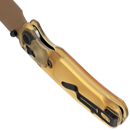 Nóż składany Bestechman Cicada's Wing Bead Blasted Ultem, Gold Painted 10Cr15MoV (BMK06D)