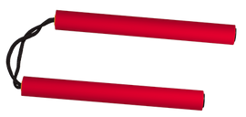 Nunchaku treningowe Martinez Albinox Training Nunchacks Red Foam (39807)