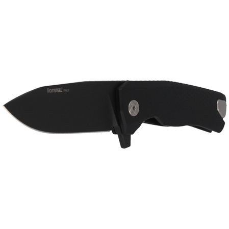 Nóż składany LionSteel ROK Black Aluminium, Black M390 by Molletta (ROK A BB)