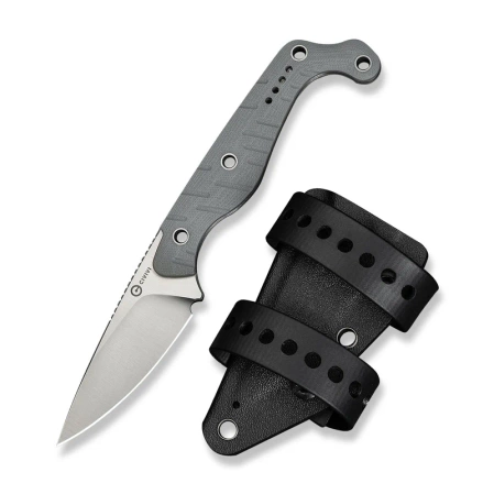 Civivi Sōkn Knife Gray G10, Satin Nitro-V by Kyle Lamb (C22027-2)