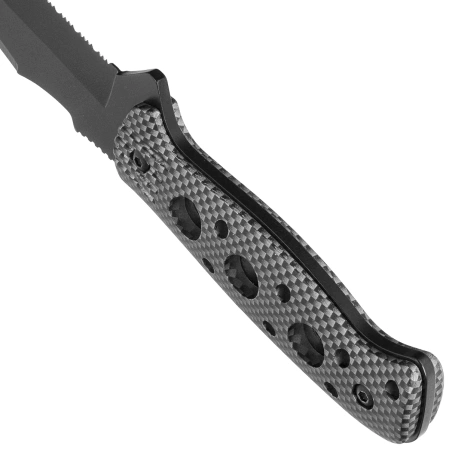 K25 RK-31824 Knife Grey Aluminum, Black Titanium 7Cr17Mov