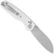 Nóż składany Kubey Breeze White G10, Stonewashed 14C26N by Caleb Waltman (KU288E)