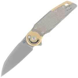 Nóż składany Fox Metamorphosis Green Micarta, Acid Stonewashed M390 (FX-556-B4)