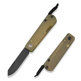 Nóż składany Civivi Slippy Sendy Bead Blasted Yellow Ultem, Black Stonewashed Nitro-V by Ben Petersen (C24075A-1)