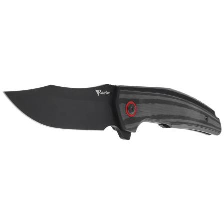 Reate Jack Jr. Knife Black Aluminium, Black DLC S30V (Jack Jr. BKAL DLC RDAL)