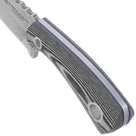 K25 Neck/Boot Knife Black/White G10, Satin 7Cr17Mov (32561)