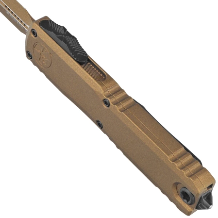 Nóż automatyczny OTF Microtech Ultratech Gen III ZBP D/E Cerakote Burnt Bronze Aluminium, Cerakote Burnt Bronze M390MK by Tony Marfione (1122-1UB-C19Z4)