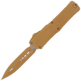 Nóż automatyczny OTF Microtech Combat Troodon Gen III D/E Cerakote RAL-8000 Aluminium, Cerakote RAL-8000 M390MK by Tony Marfione (1142-1CRA)